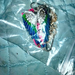 Betsey Johnson Angel Wings necklace~NWT!